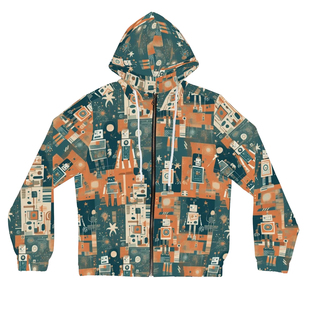 Tomorrow’s Tin Parade on Women's Full-Zip Hoodie — Front