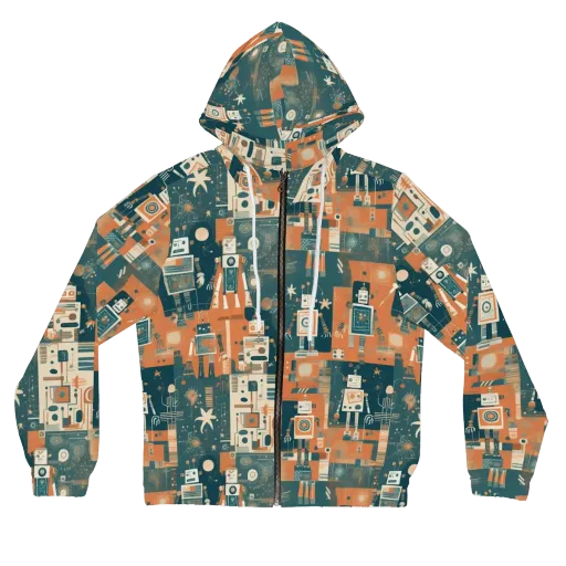 Tomorrow’s Tin Parade on a Women's Full-Zip Hoodie