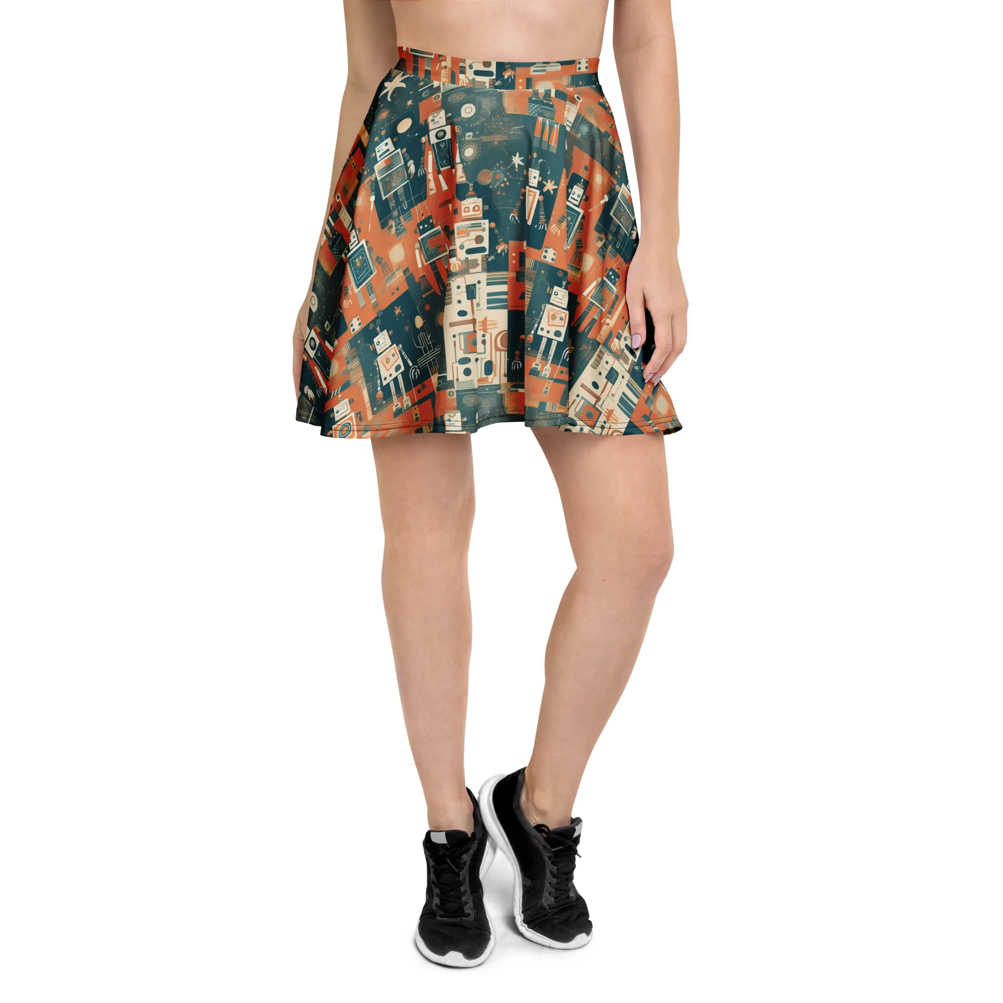 Tomorrow’s Tin Parade on Skater Skirt — Front
