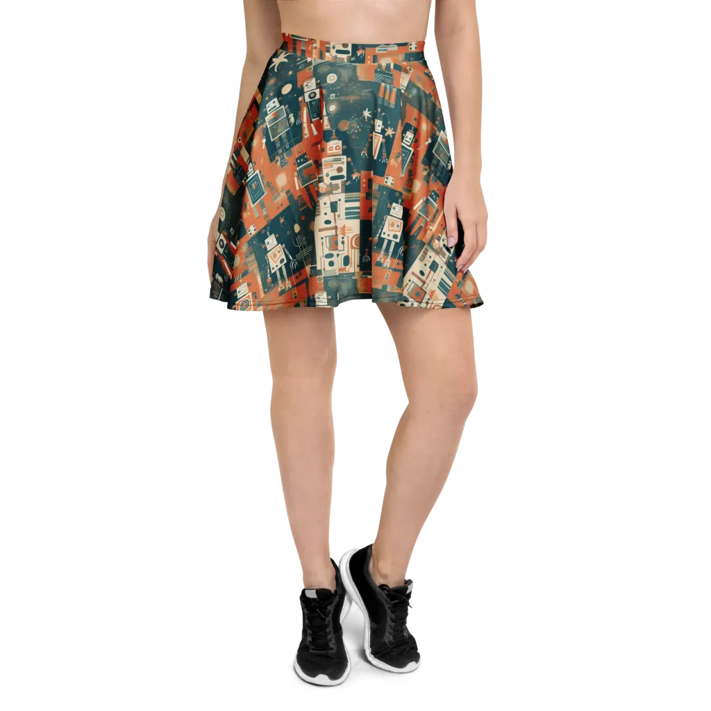 Tomorrow’s Tin Parade on Skater Skirt — Front