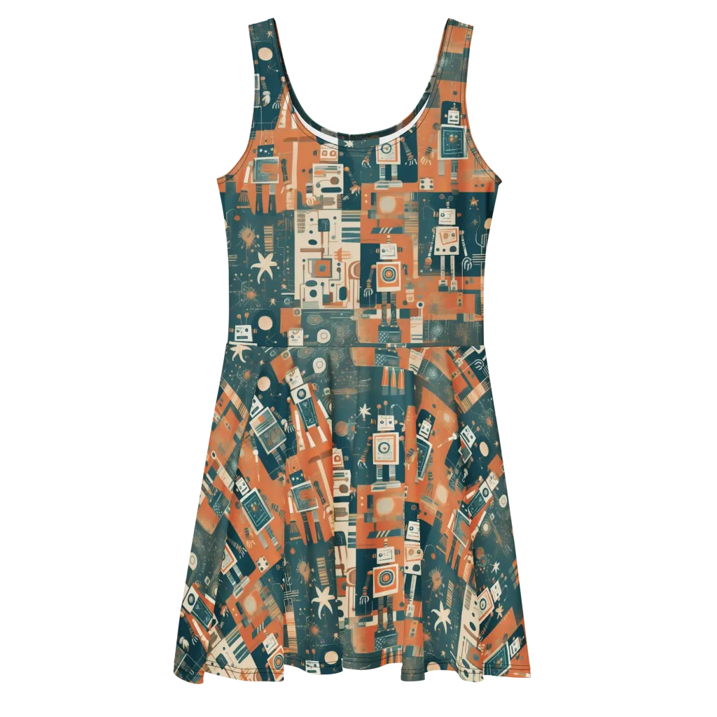 Tomorrow’s Tin Parade on Skater Dress — Front