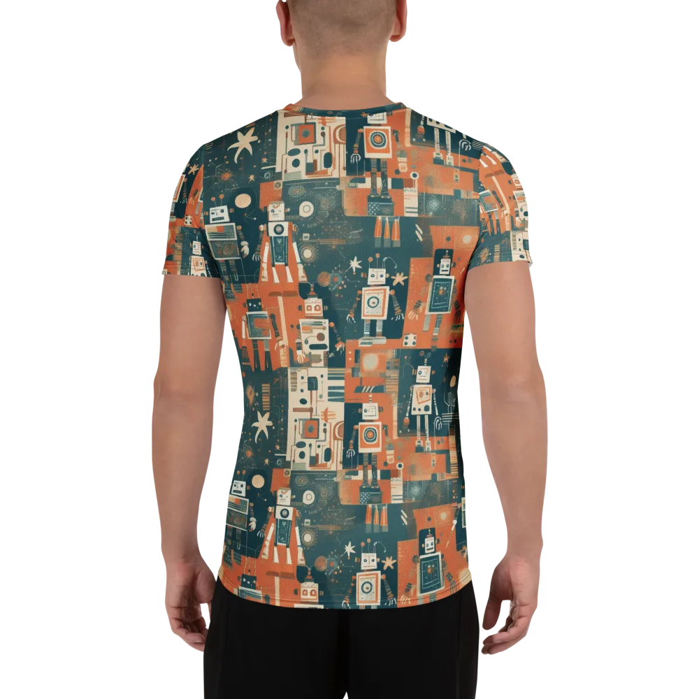 Tomorrow’s Tin Parade on Men's Athletic T-Shirt — Back