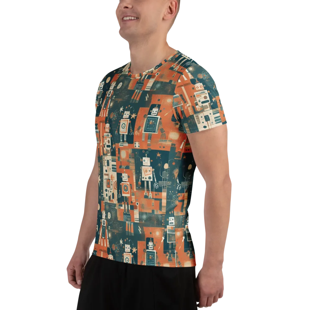 Tomorrow’s Tin Parade on Men's Athletic T-Shirt — Left