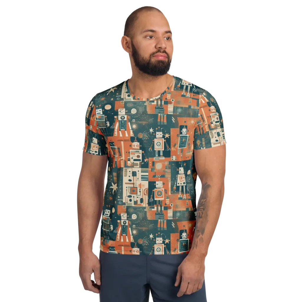 Tomorrow’s Tin Parade on Men's Athletic T-Shirt — Front