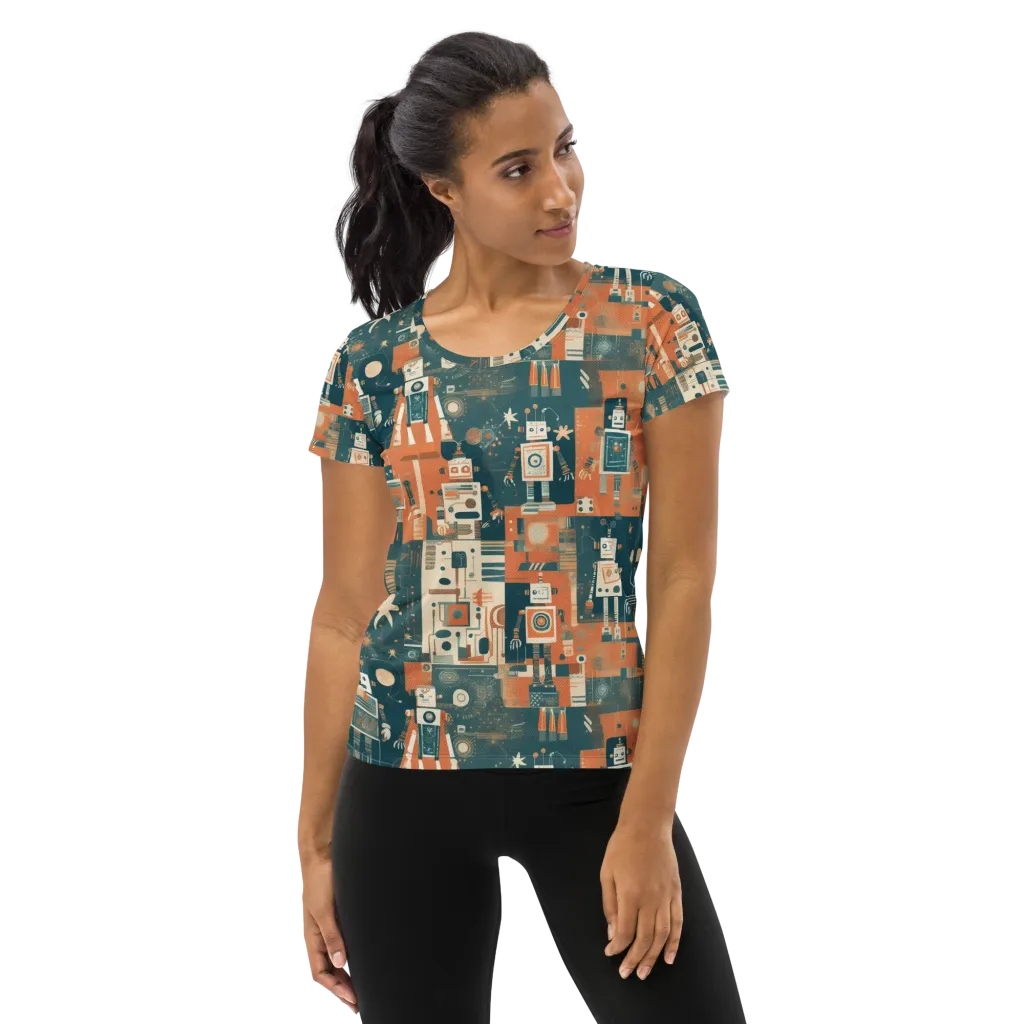Tomorrow’s Tin Parade on Women's Athletic T-Shirt — Front