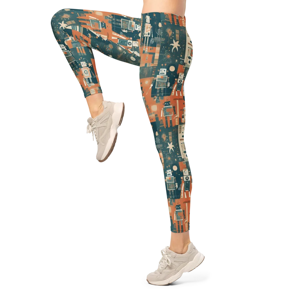 Tomorrow’s Tin Parade on Leggings — Left