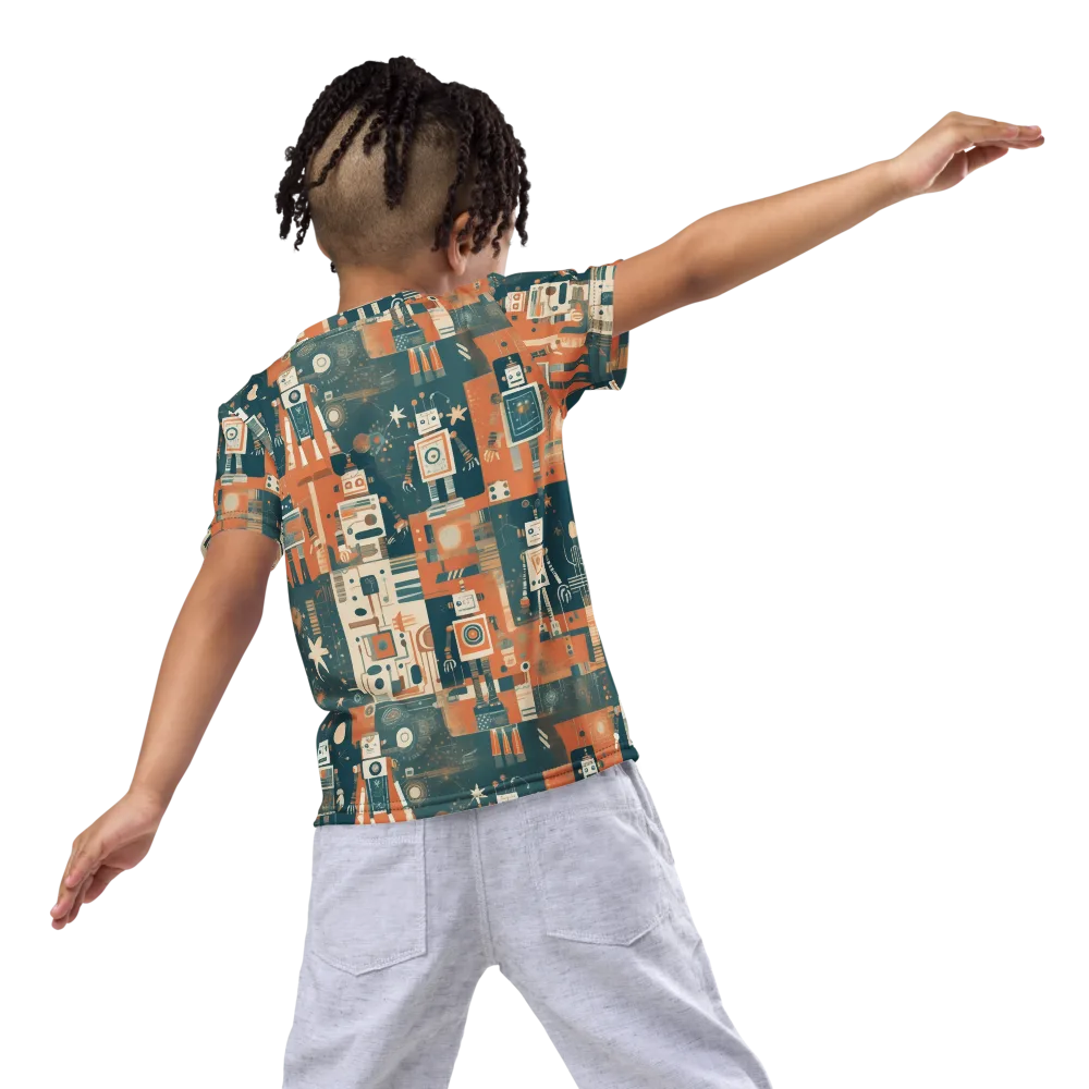 Tomorrow’s Tin Parade on Kids Crew Neck T-Shirt — Back
