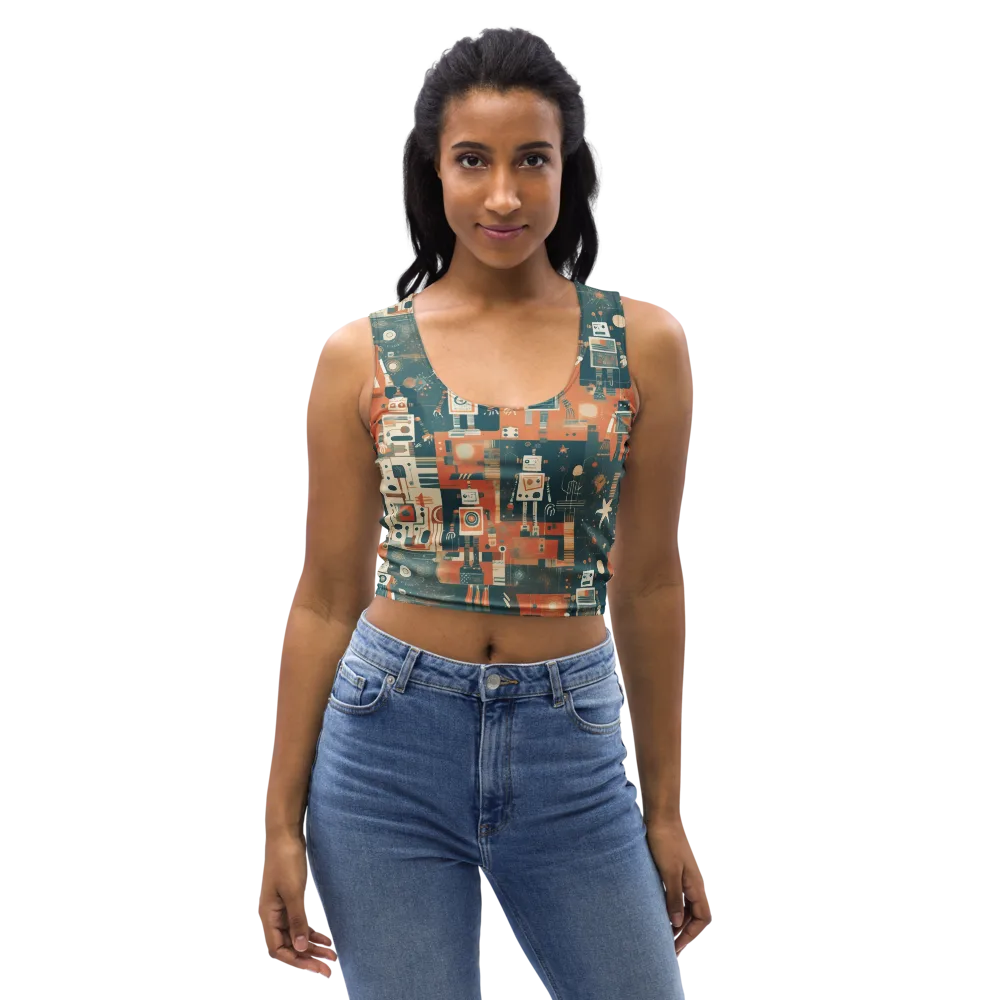 Tomorrow’s Tin Parade on Crop Top — Front