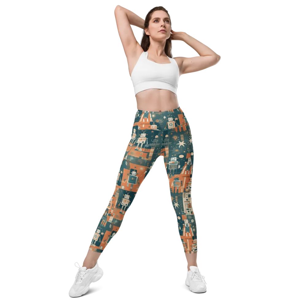 Tomorrow’s Tin Parade on Leggings with Pockets — Front