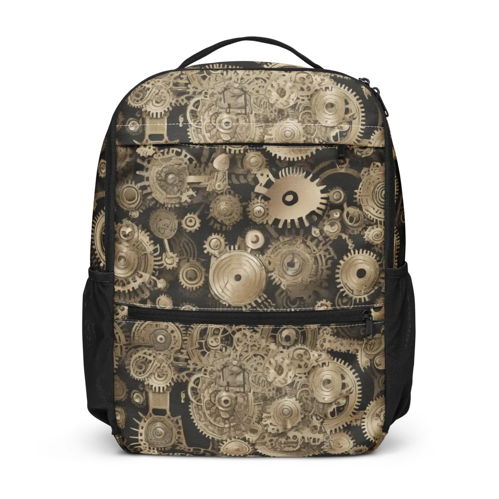 Brasswork Bloom on Utility Backpack — Front