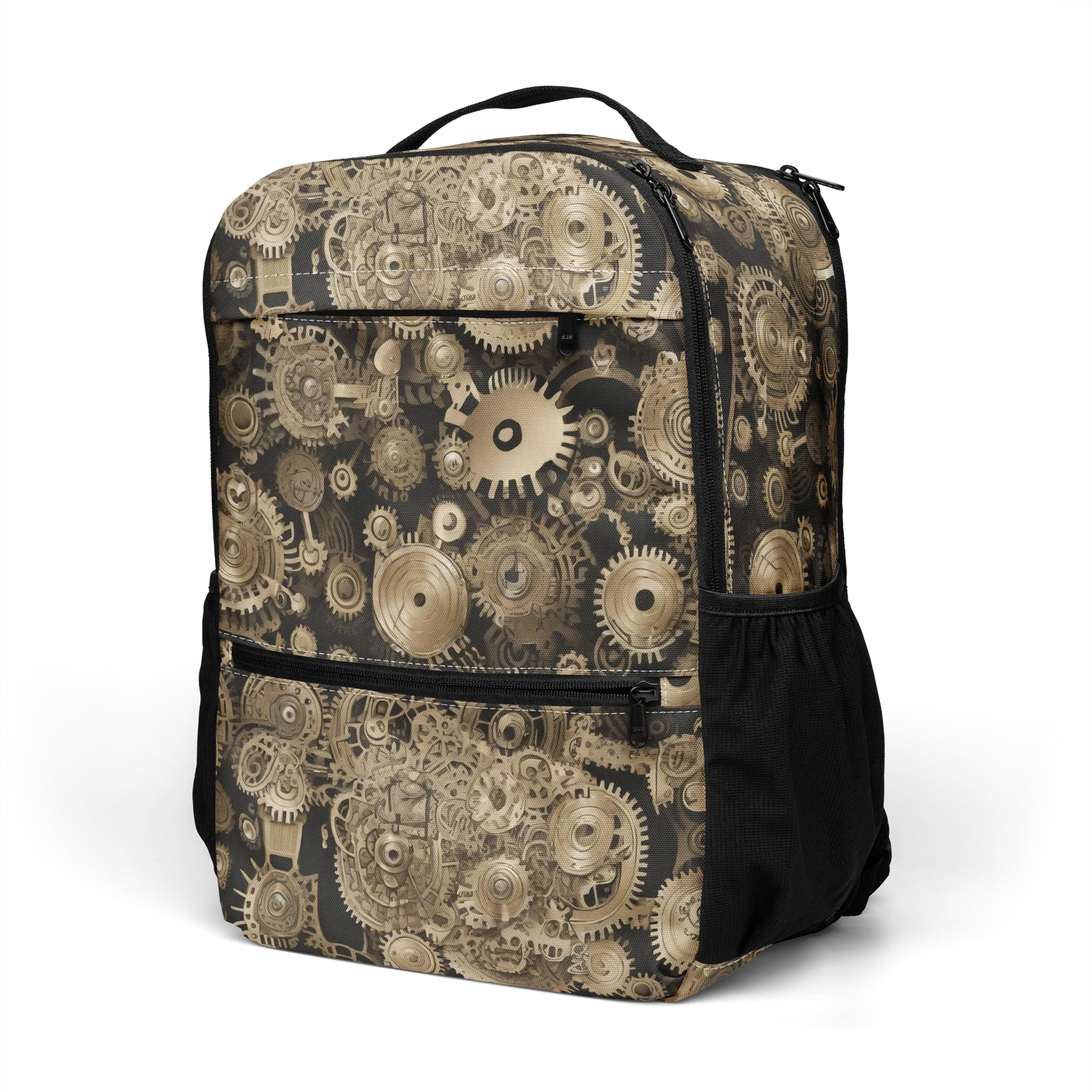 Brasswork Bloom on Utility Backpack — Left Front