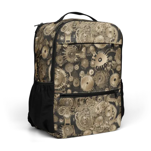 Brasswork Bloom on a Utility Backpack