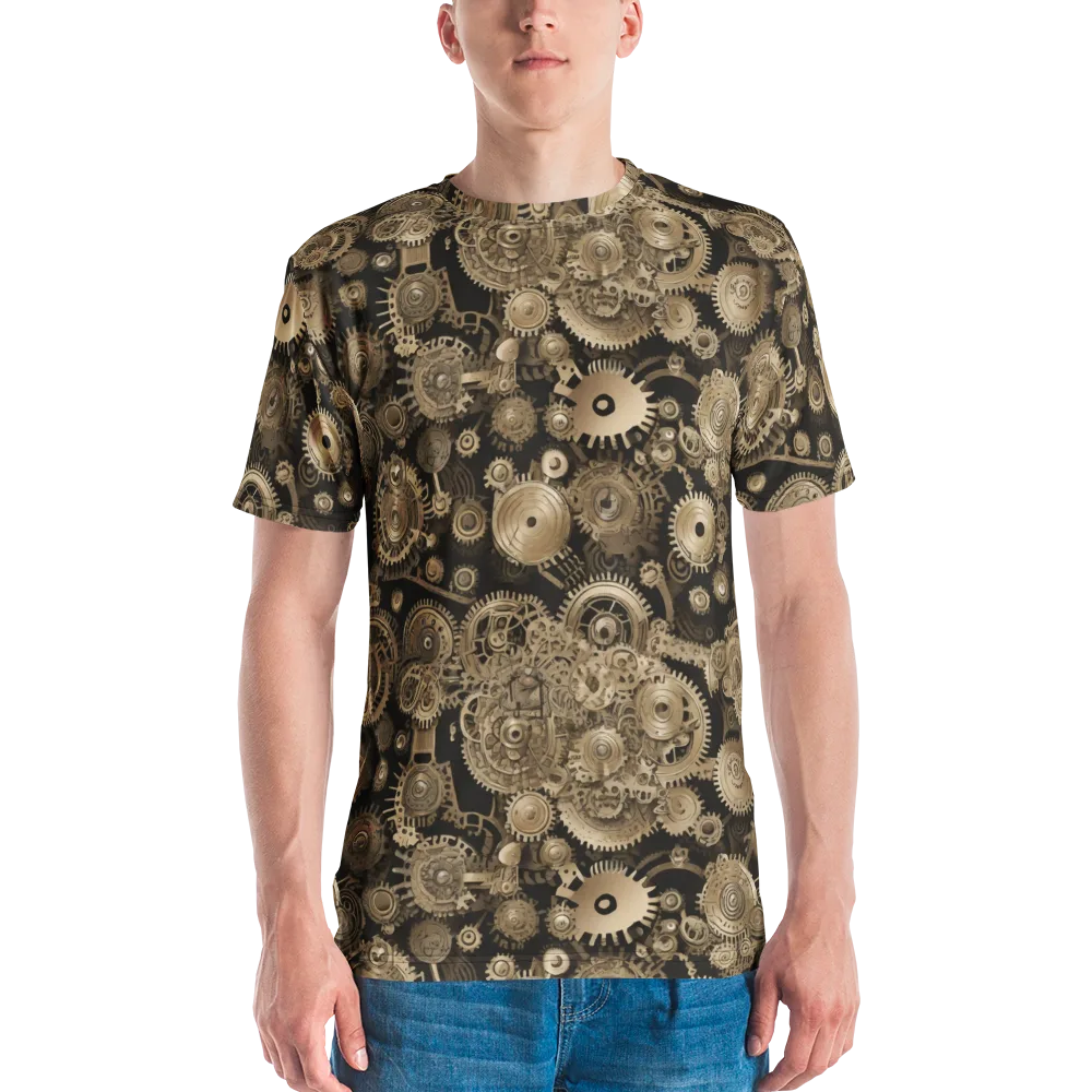 Brasswork Bloom on Men's Crew Neck T-Shirt — Front
