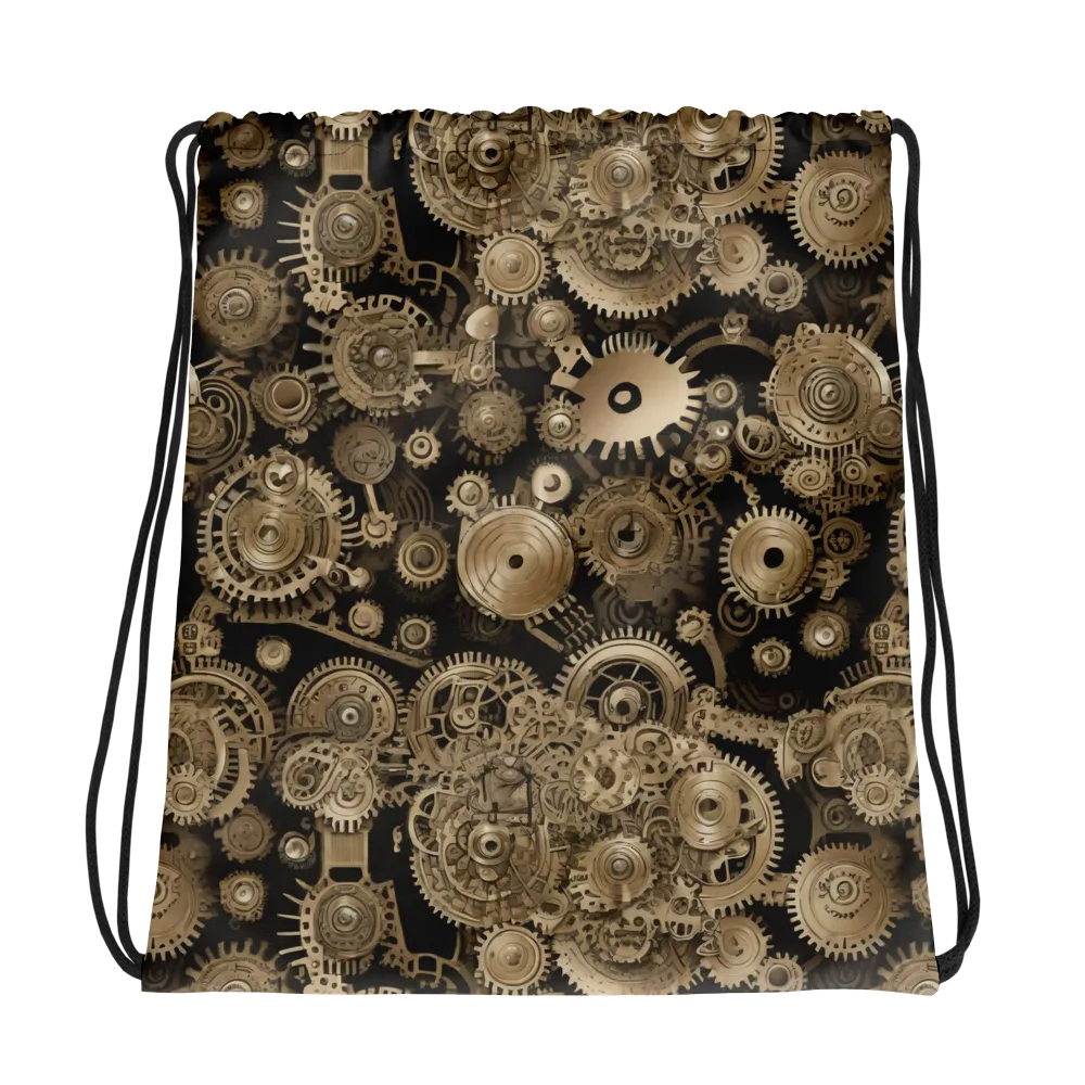 Brasswork Bloom on Drawstring Bag — Photo