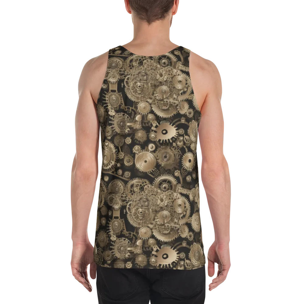 Brasswork Bloom on Men's Tank Top — Back