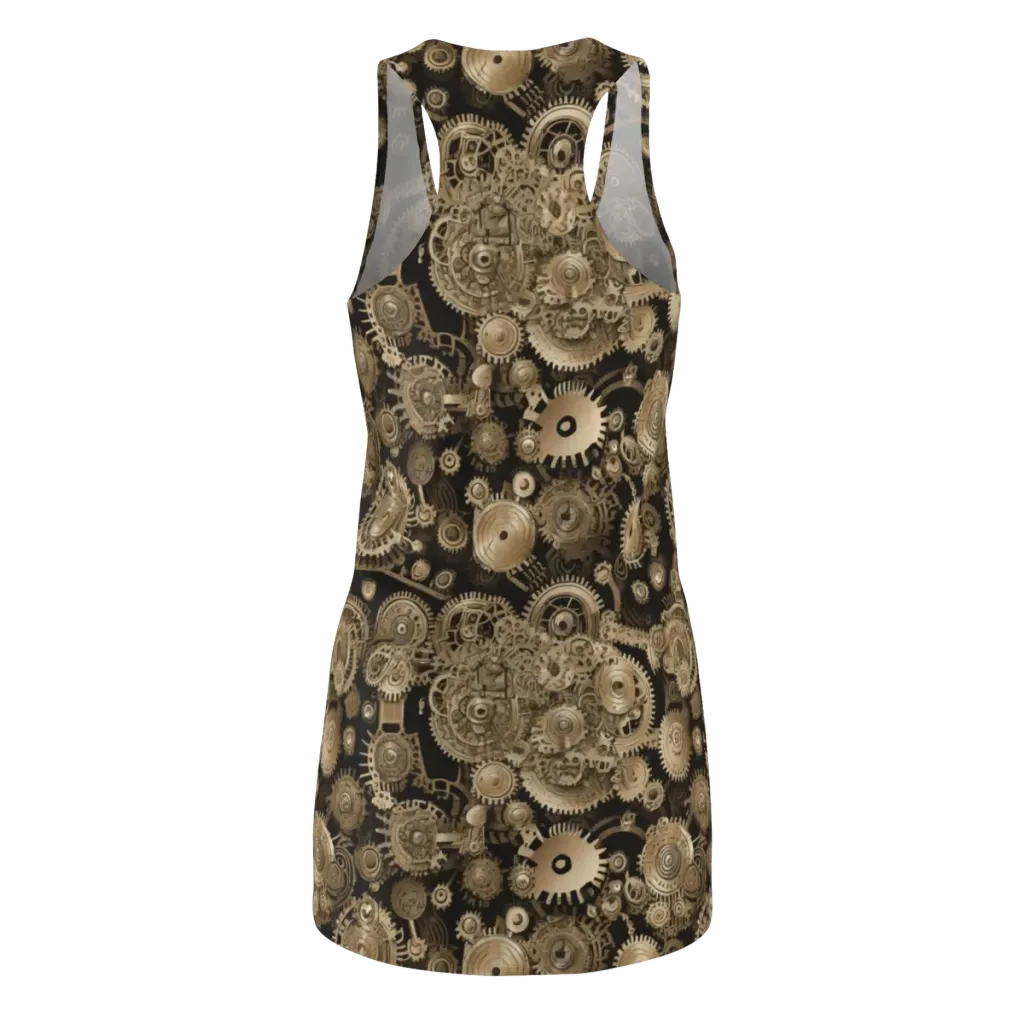 Brasswork Bloom on Racerback Dress — Back