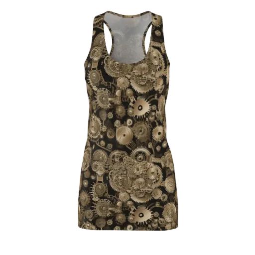 Brasswork Bloom on a Racerback Dress