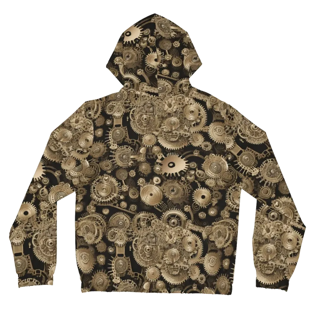 Brasswork Bloom on Women's Full-Zip Hoodie — Back