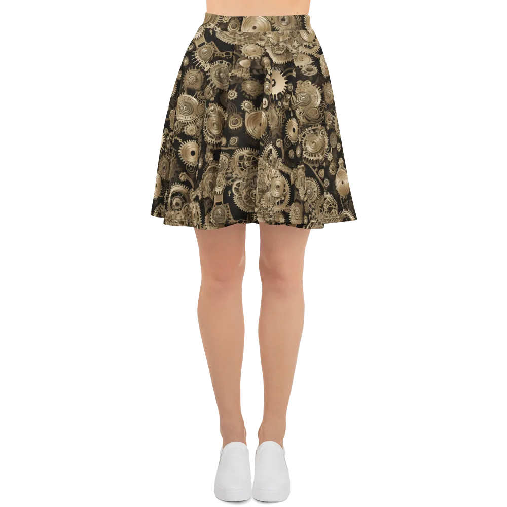 Brasswork Bloom on Skater Skirt — Front