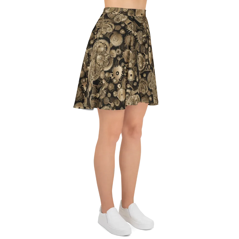 Brasswork Bloom on Skater Skirt — Right