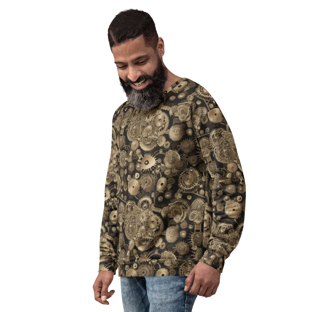 Brasswork Bloom on Sweatshirt — Left Front