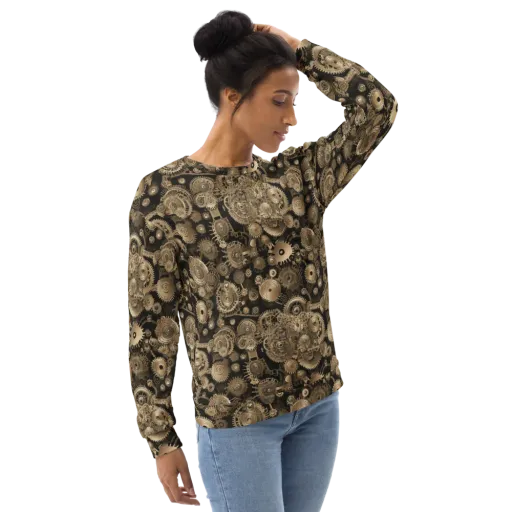 Brasswork Bloom on a Sweatshirt