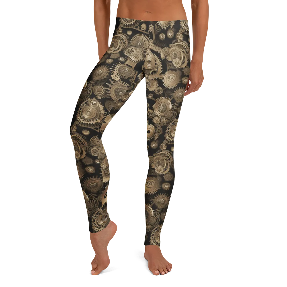 Brasswork Bloom on Leggings — Front
