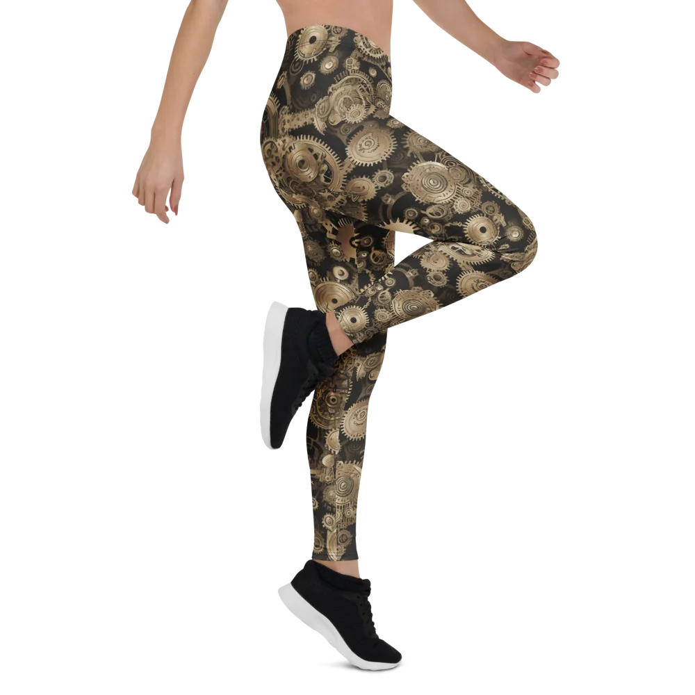 Brasswork Bloom on Leggings — Right