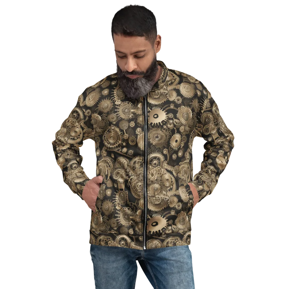Brasswork Bloom on Bomber Jacket — Front