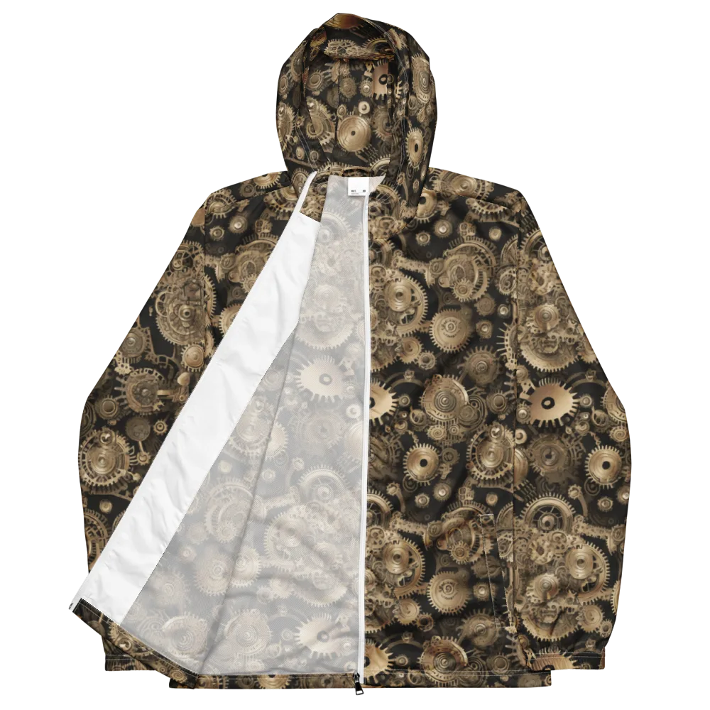 Brasswork Bloom on Men's Windbreaker — Front