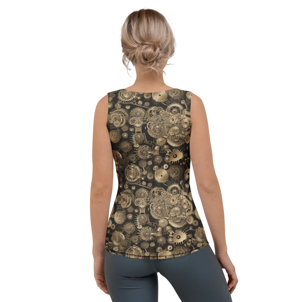 Brasswork Bloom on Women's Tank Top — Back