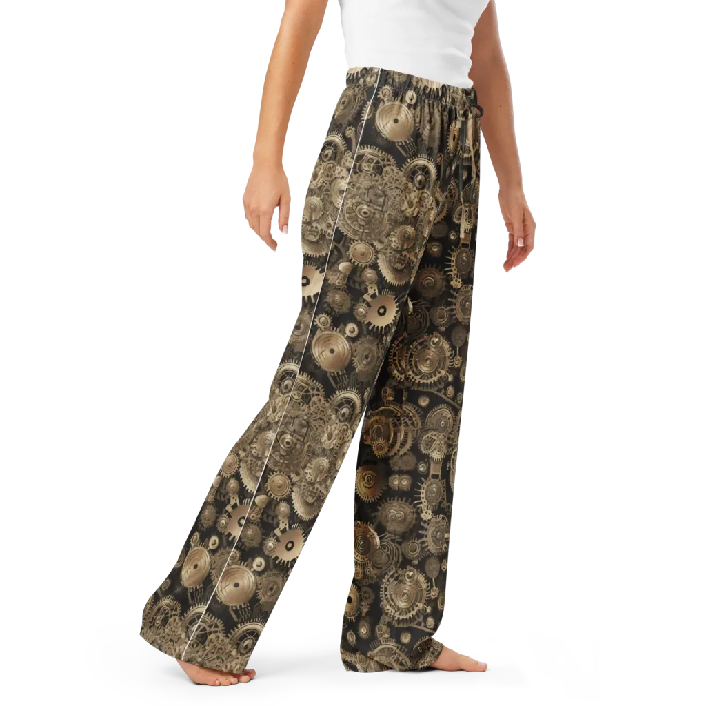 Brasswork Bloom on Women's Pajama Pants — Right Front