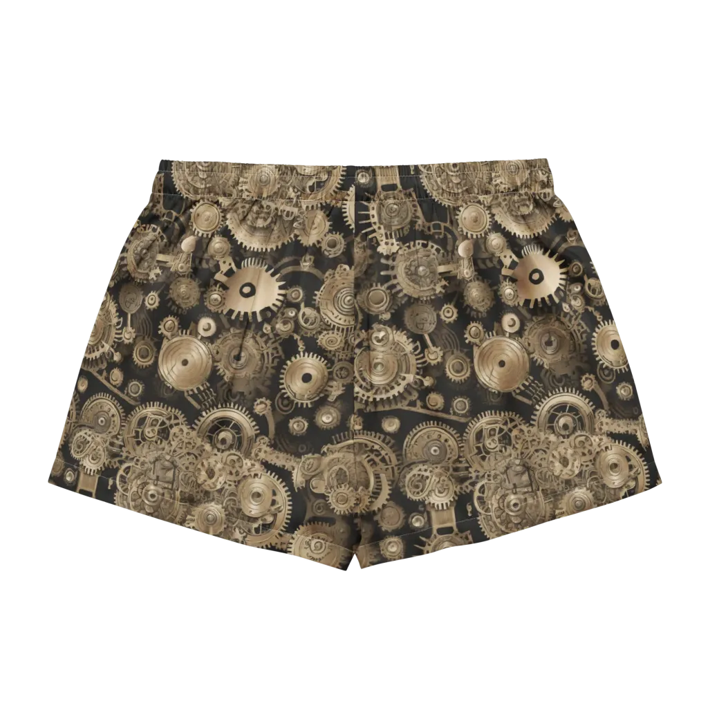 Brasswork Bloom on Women's Pajama Shorts — Back