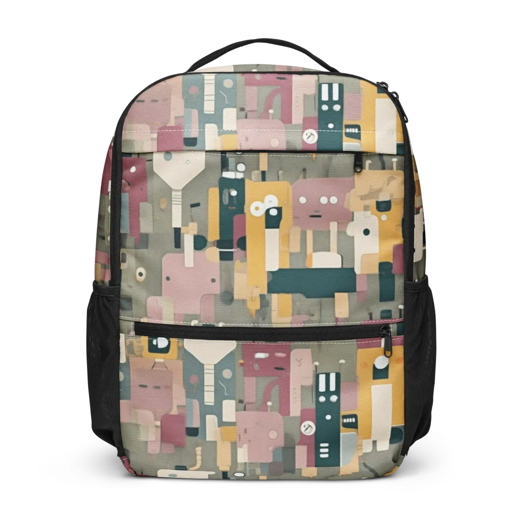 Robot Reverie on Utility Backpack — Front