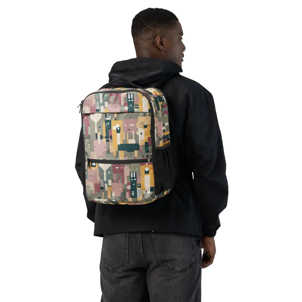 Robot Reverie on Utility Backpack — Back