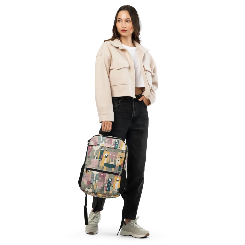 Robot Reverie on Utility Backpack — Front