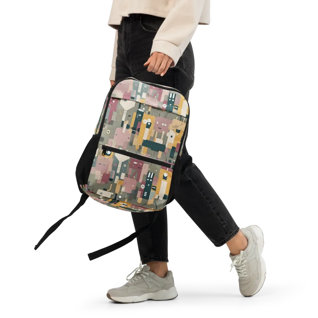 Robot Reverie on Utility Backpack — Front