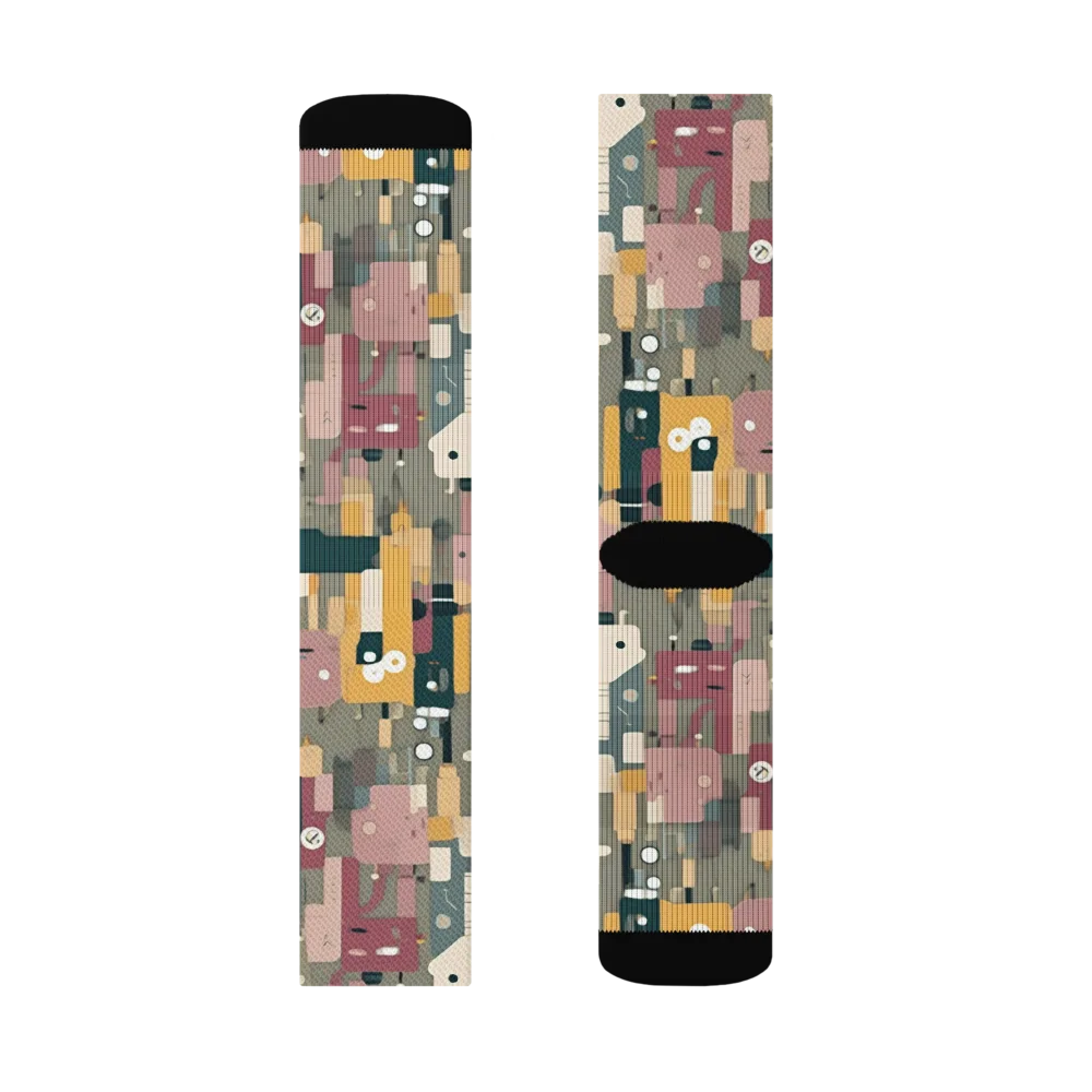 Robot Reverie on Socks — Right Sock