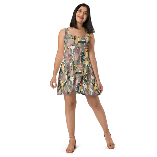 Robot Reverie on a Skater Dress