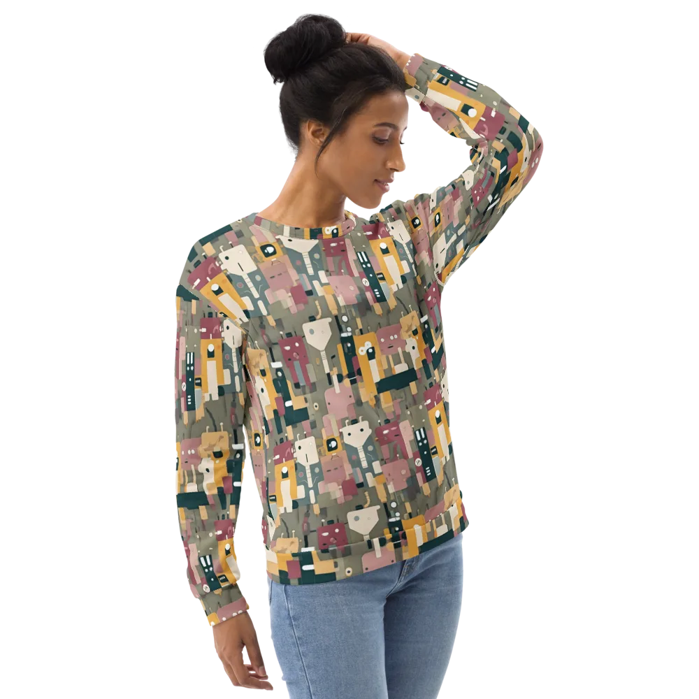 Robot Reverie on Sweatshirt — Right Front