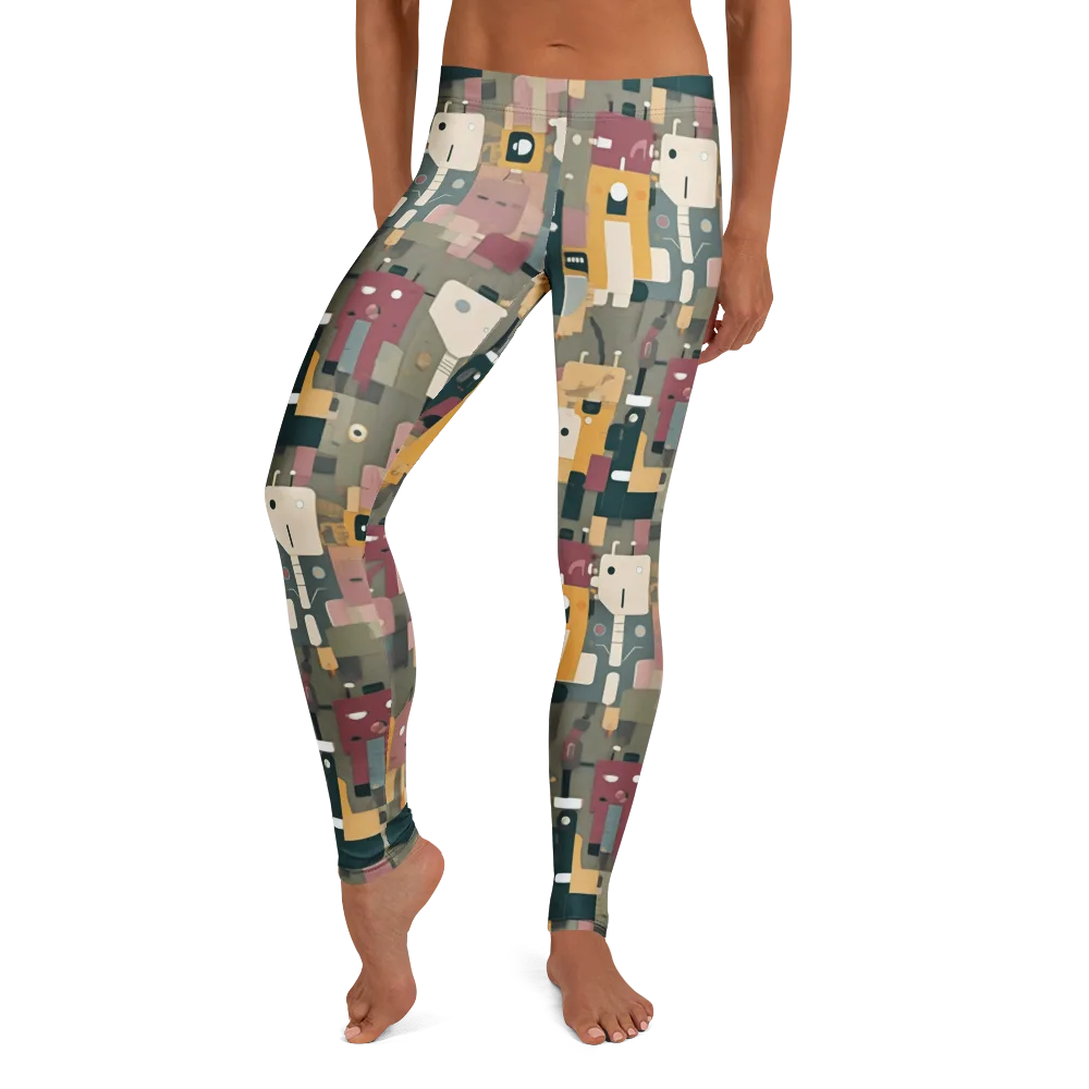 Robot Reverie on Leggings — Front