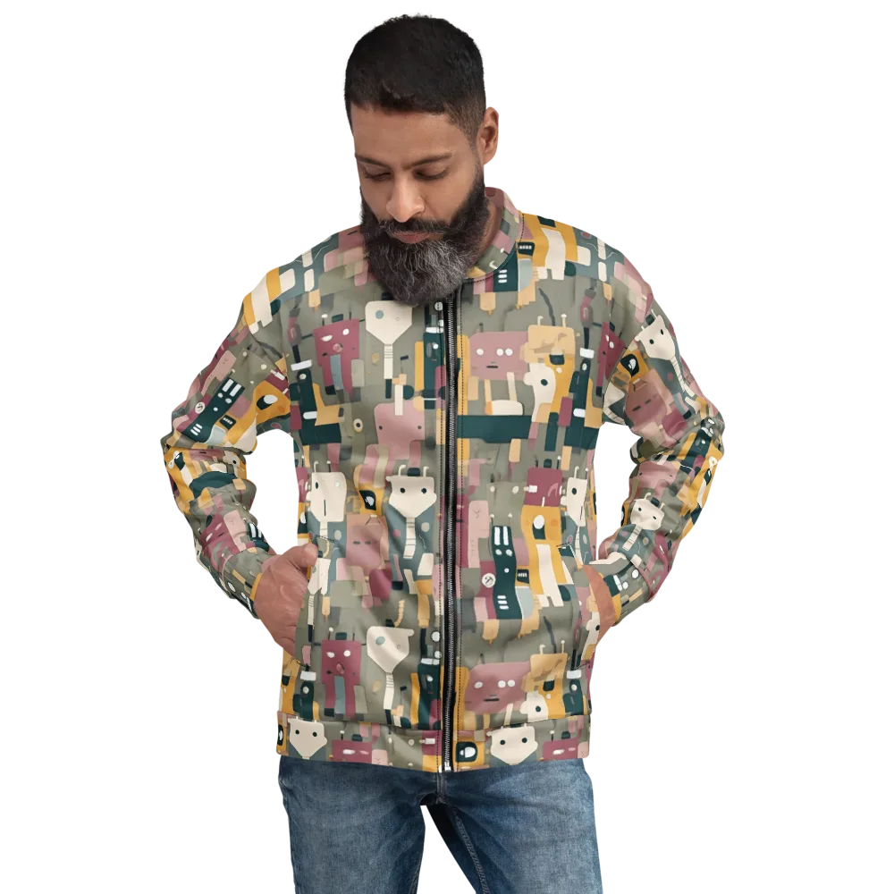 Robot Reverie on Bomber Jacket — Front