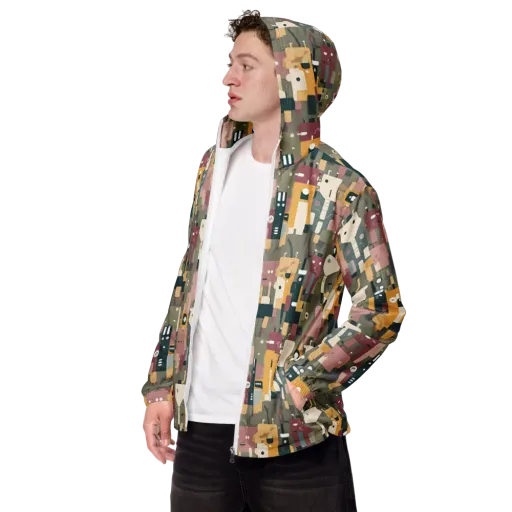Robot Reverie on a Men's Windbreaker