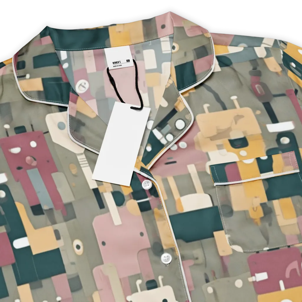 Robot Reverie on Women's Short Sleeve Pajama Top — Product details