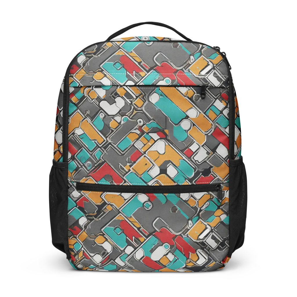 Neon Switchboard on Utility Backpack — Front