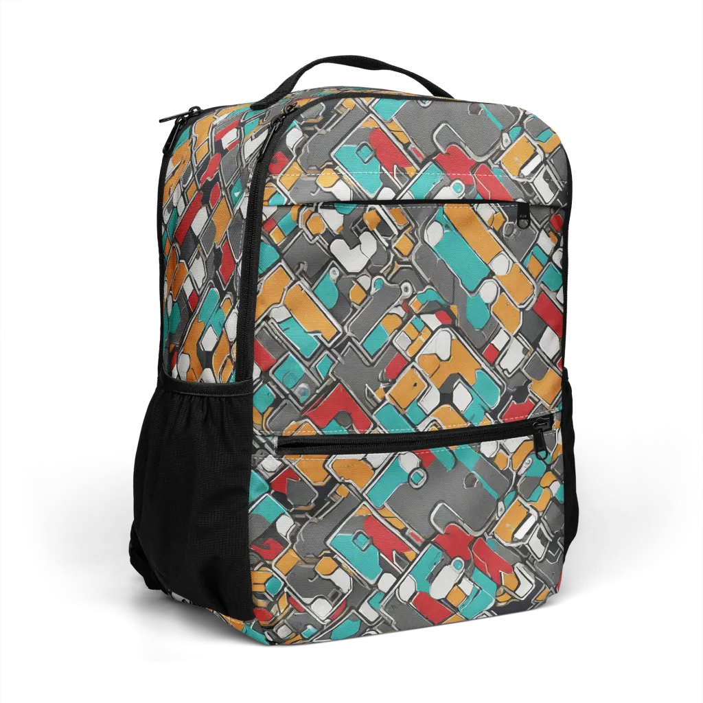 Neon Switchboard on Utility Backpack — Right Front