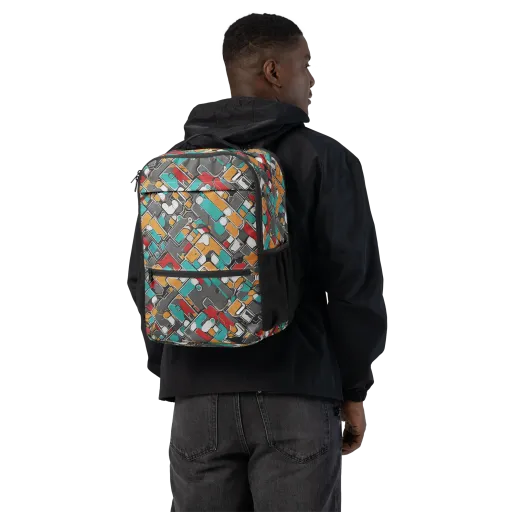 Neon Switchboard on a Utility Backpack