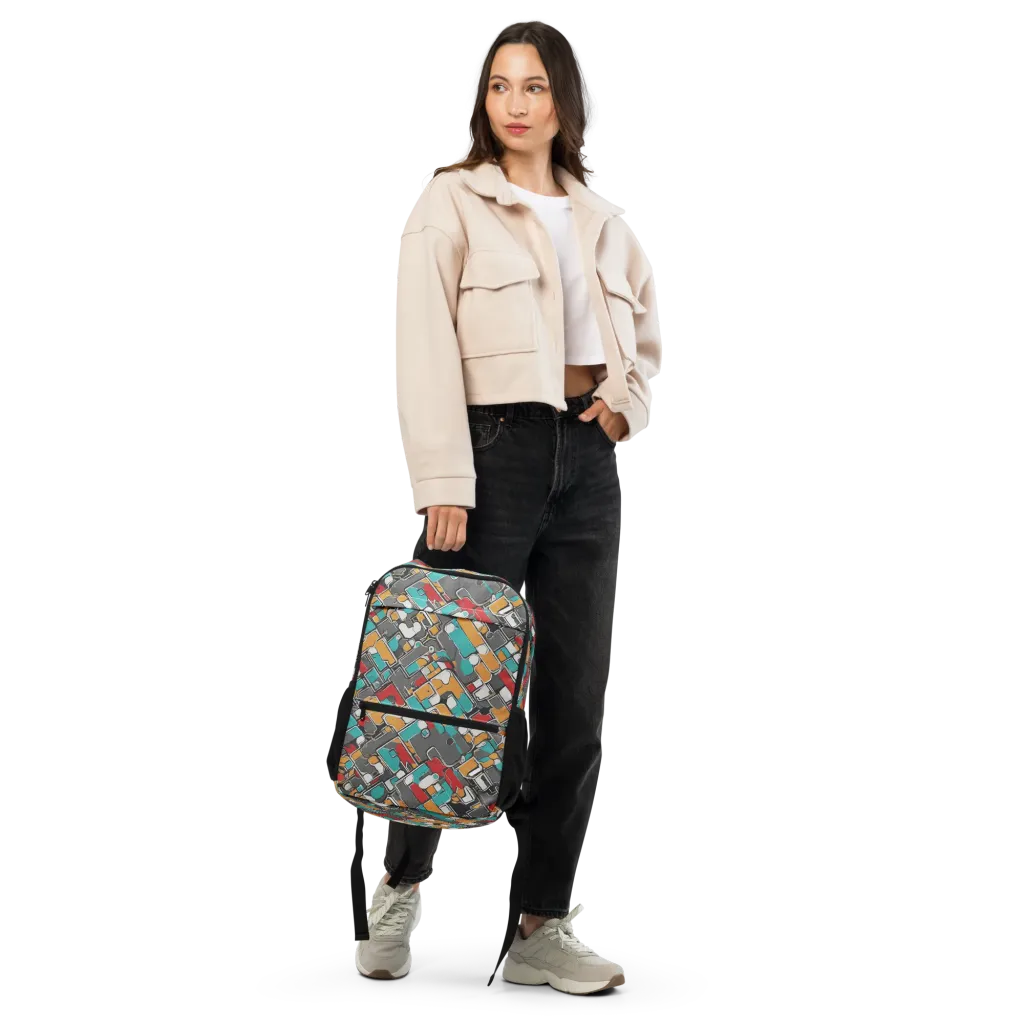 Neon Switchboard on Utility Backpack — Front