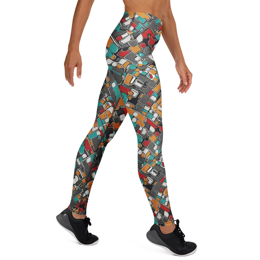 Neon Switchboard on Yoga Leggings — Right