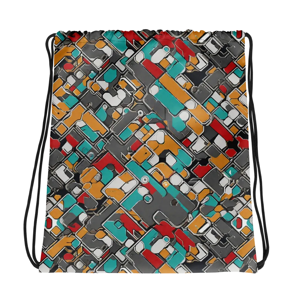 Neon Switchboard on Drawstring Bag — Photo